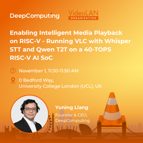 RISC-V实现实时AI多媒体：深度数智亮相2025 VideoLAN开发者大会